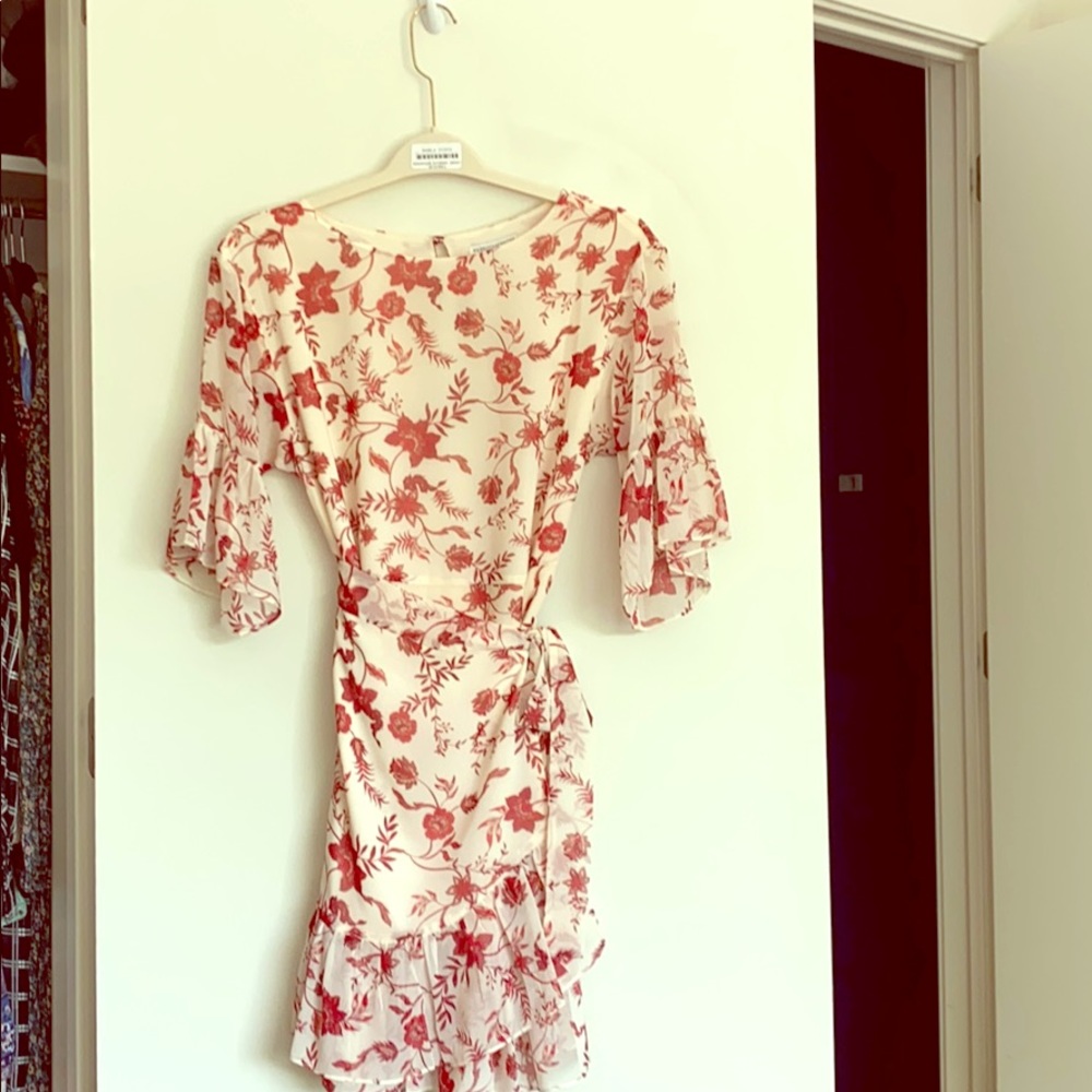 Rebecca Minkoff Floral wrap mini dress